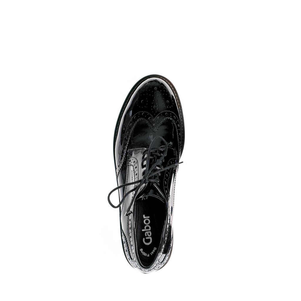Pius Gabor Schnürschuh schwarz Neueste Stile