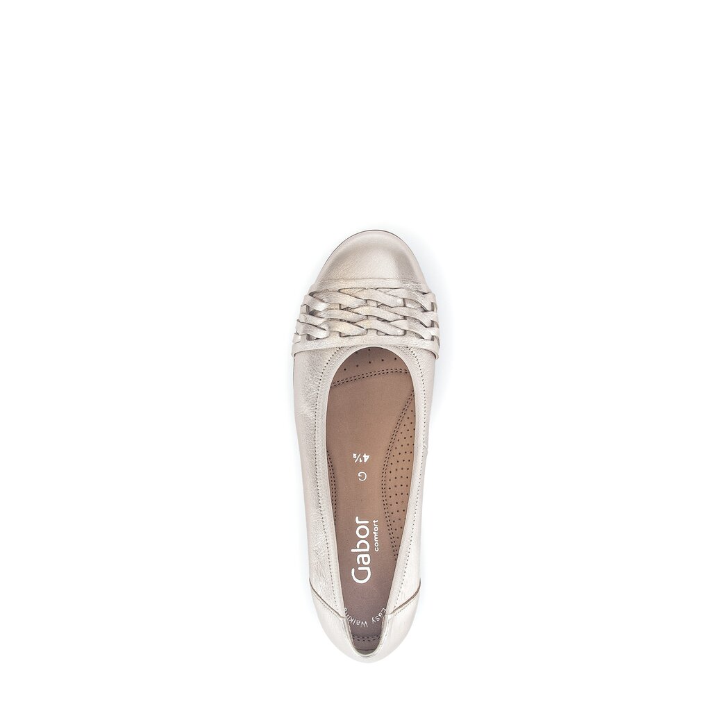 Pius Gabor Sportliche Ballerina gold Kostenloser Versand