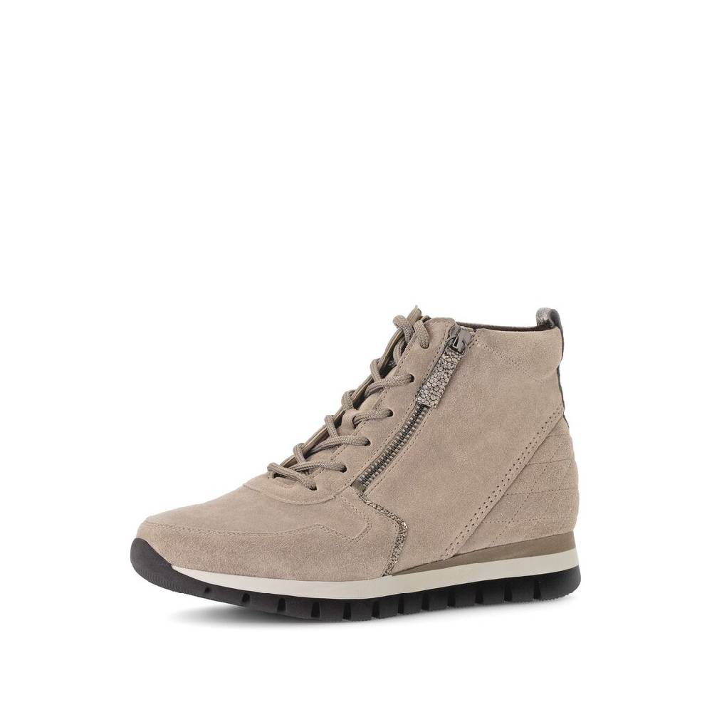 Pius Gabor Schnürstiefelette beige Fabrikpreis