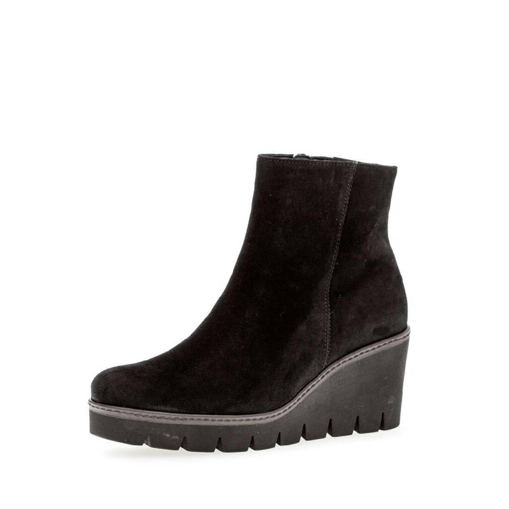 Pius Gabor Plateau Stiefelette schwarz Outlet