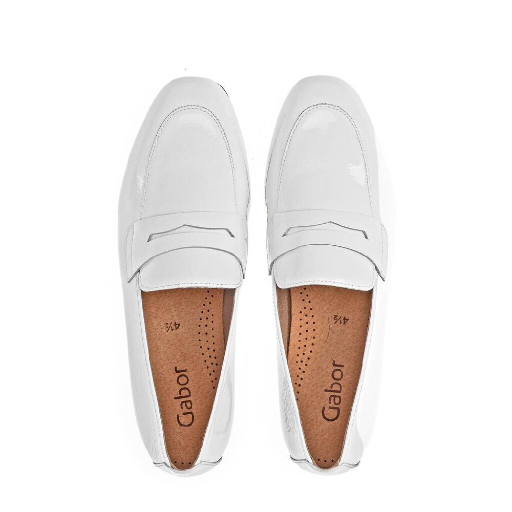 Pius Gabor Slipper weiß Jubiläumsangebot