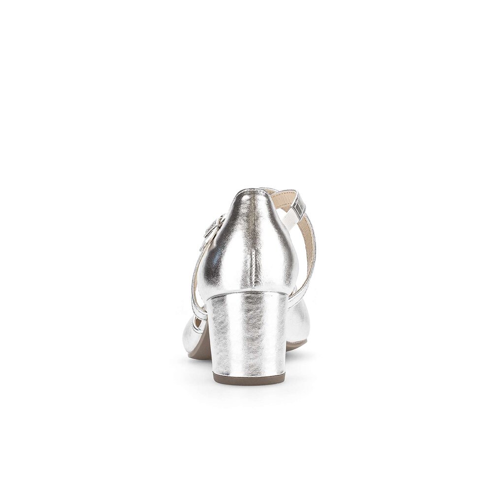 Pius Gabor Spangenpumps silber Tiefpreis