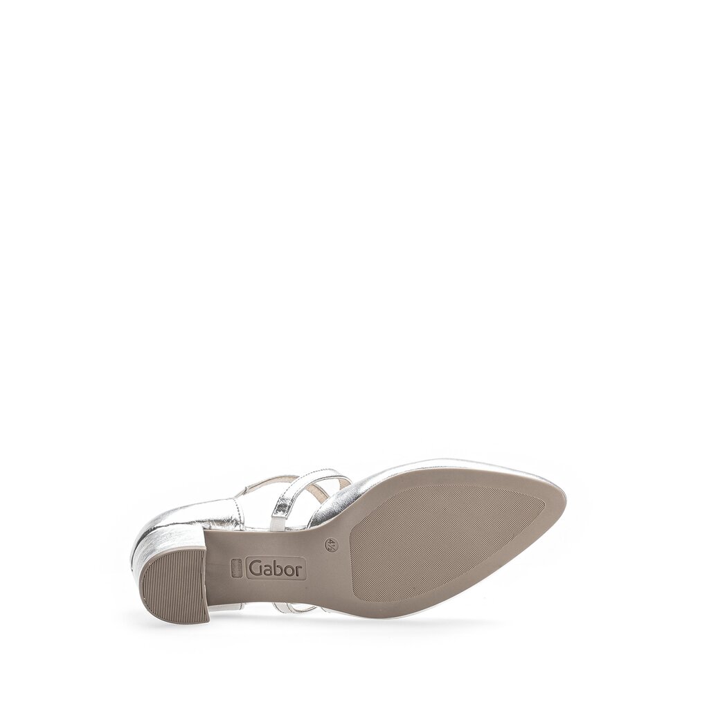 Pius Gabor Spangenpumps silber Tiefpreis