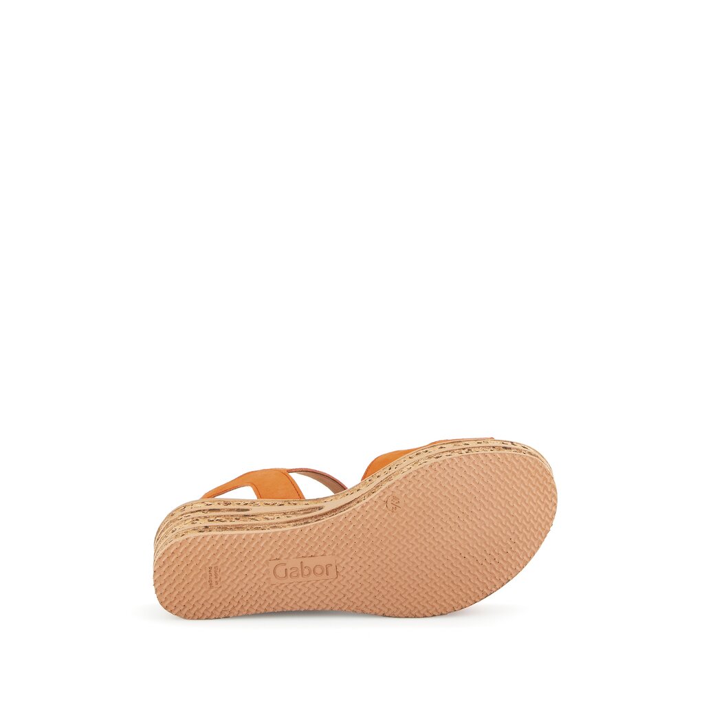 Pius Gabor Riemchensandale orange Clearance-Verkauf
