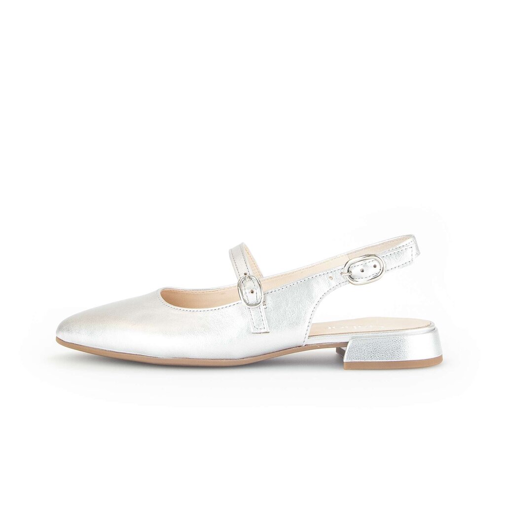 Pius Gabor Slingpumps silber im Angebot