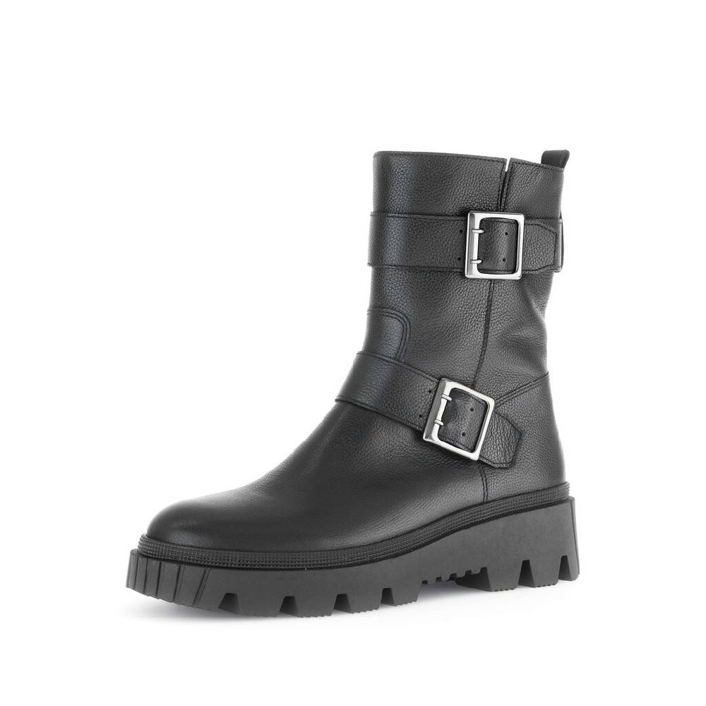 Pius Gabor Biker Boots schwarz Große Rabatte