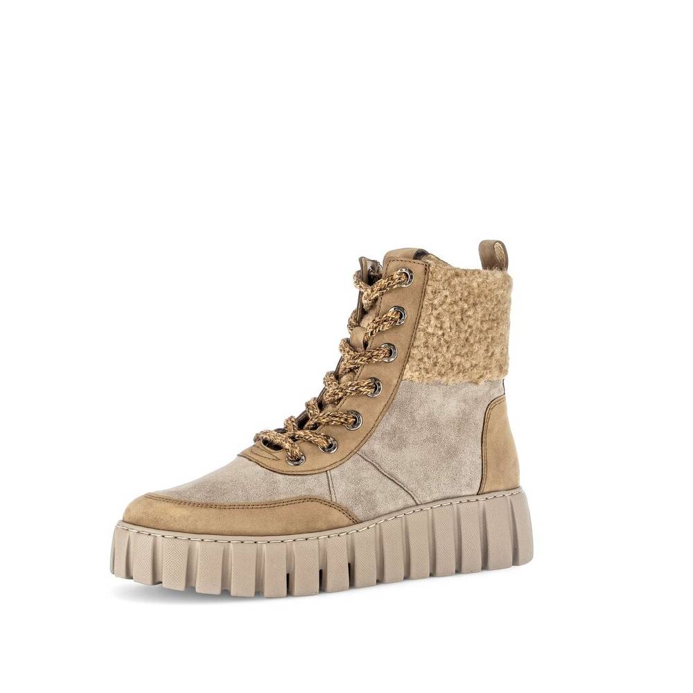 Pius Gabor Schnürstiefelette beige zollfrei