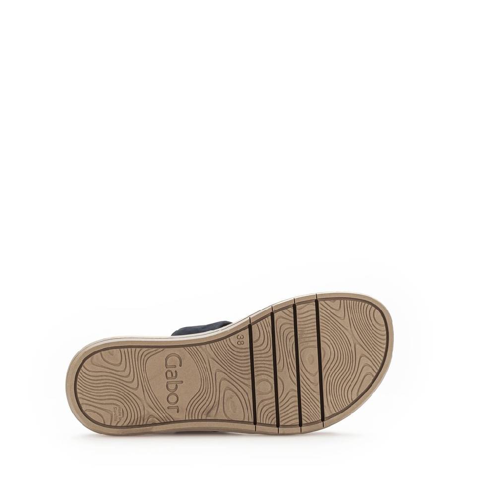 Pius Gabor Plateau Sandale blau Günstig kaufen