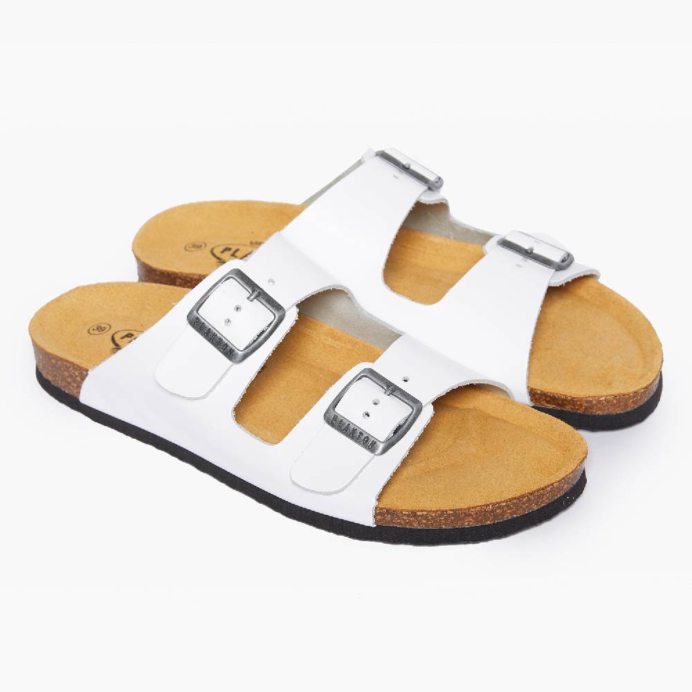 Plakton Formentera Weißes Leder Bis zu 60% Rabatt