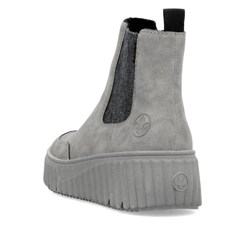 Rieker Artikelnummer N2553-40 Rieker Damen Chelsea Boots mondgrau Zeitbegrenzte Promotion