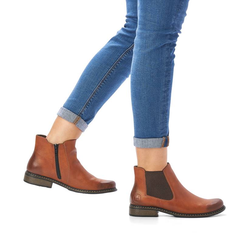 Rieker Artikelnummer Z4994-24 Rieker Damen Chelsea Boots nougatbraun Bis zu 65% Rabatt