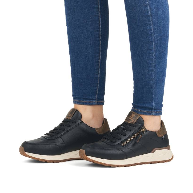 Rieker Artikelnummer W0604-00 Rieker Damen Sneaker Low urbanschwarz-bronze Nur für heute