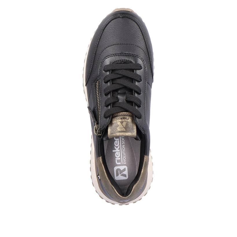 Rieker Artikelnummer W0604-00 Rieker Damen Sneaker Low urbanschwarz-bronze Nur für heute