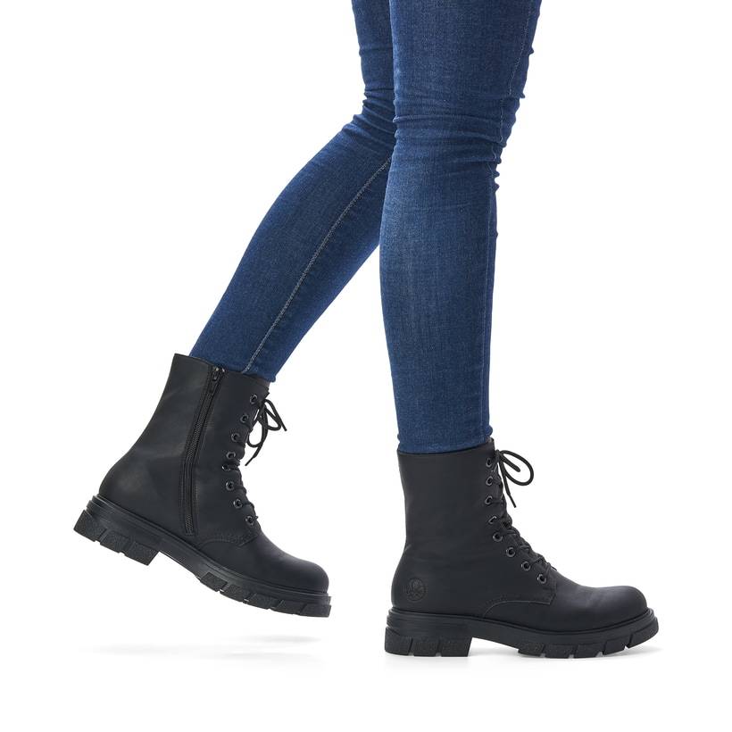 Rieker Artikelnummer Z9120-00 Rieker Damen Biker Boots graphitschwarz Discount Store für neue Produkte