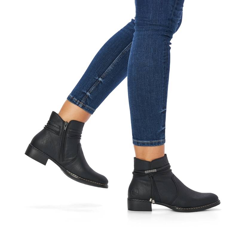 Rieker Artikelnummer 73488-00 Rieker Damen Stiefeletten tiefschwarz Nur noch ein Tag übrig