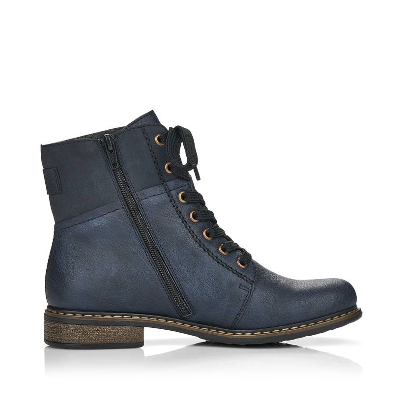 Rieker Artikelnummer 71242-15 Rieker Damen Schnürstiefel ozeanblau Super Rabatt