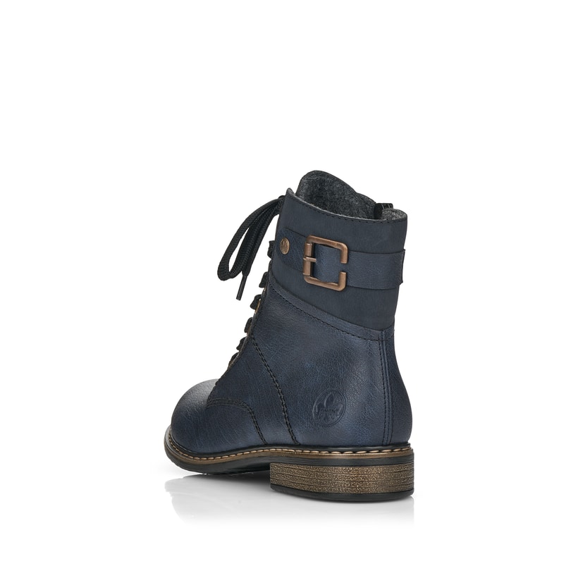 Rieker Artikelnummer 71242-15 Rieker Damen Schnürstiefel ozeanblau Super Rabatt