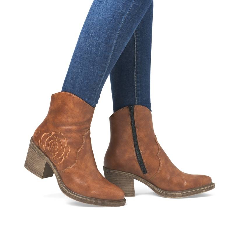 Rieker Artikelnummer Y1250-24 Rieker Damen Stiefeletten nougatbraun Clearance-Verkauf