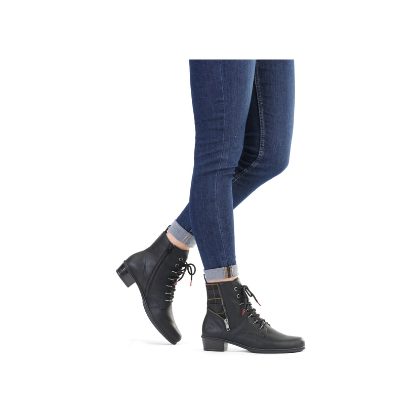 Rieker Artikelnummer Y0700-01 Rieker Damen Stiefeletten tiefschwarz Begrenzt auf 3 Tage