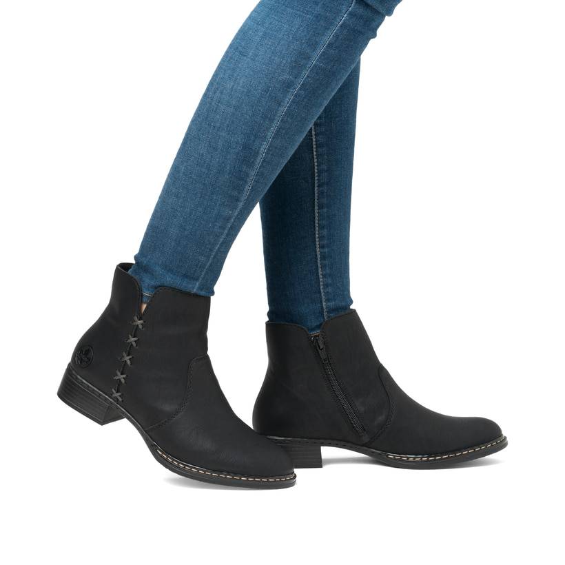 Rieker Artikelnummer 73475-00 Rieker Damen Stiefeletten graphitschwarz Speichern exportieren