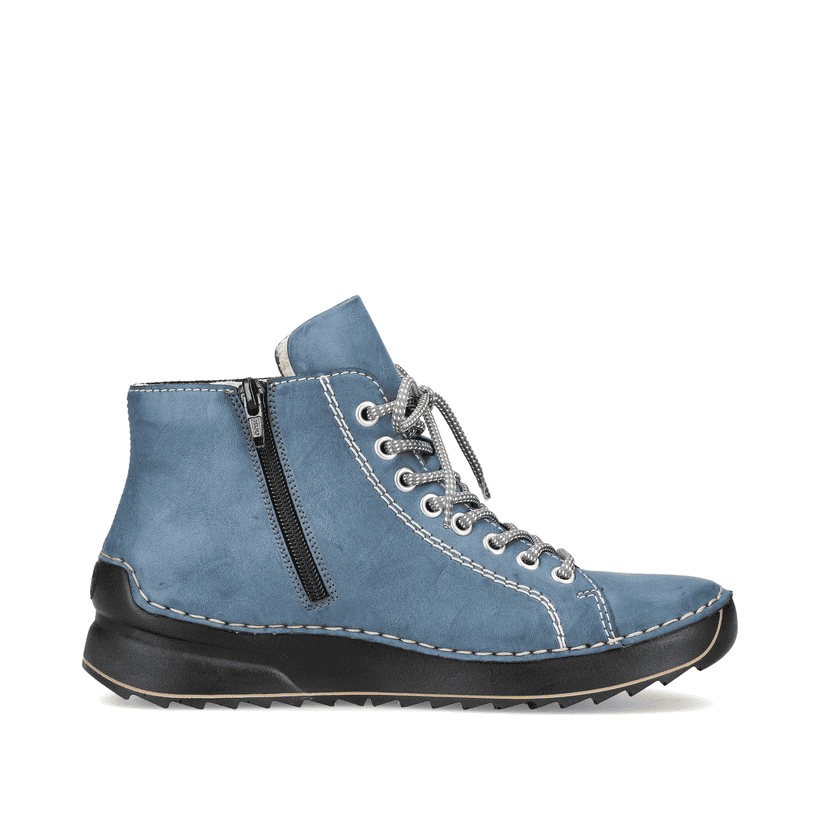 Rieker Artikelnummer 71510-14 Rieker Damen Schnürstiefel californiablau Im Verkauf