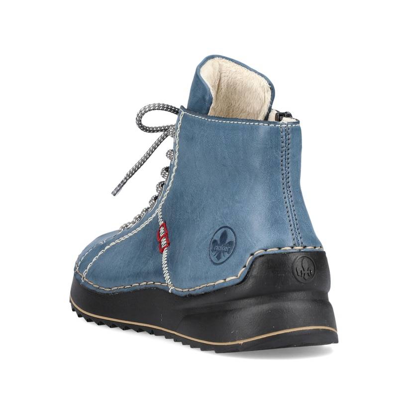 Rieker Artikelnummer 71510-14 Rieker Damen Schnürstiefel californiablau Im Verkauf
