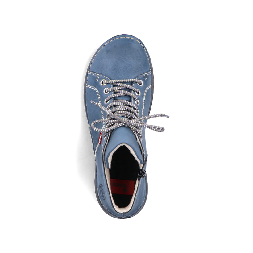 Rieker Artikelnummer 71510-14 Rieker Damen Schnürstiefel californiablau Im Verkauf