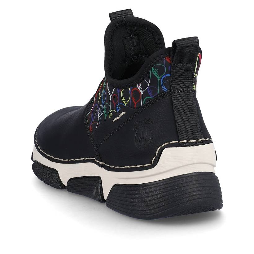 Rieker Artikelnummer 45957-00 Rieker Damen Slipper urbanschwarz-bunt 2025