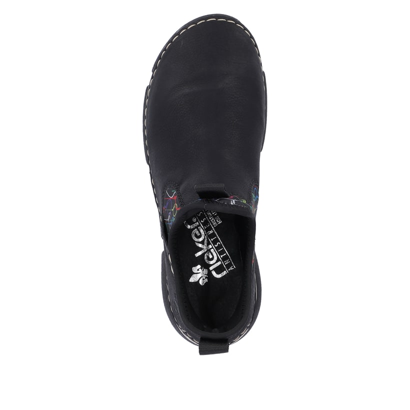 Rieker Artikelnummer 45957-00 Rieker Damen Slipper urbanschwarz-bunt 2025
