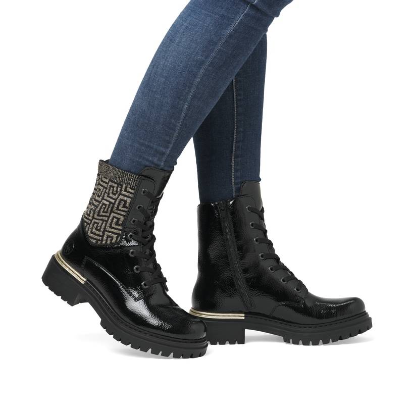 Rieker Artikelnummer 72607-00 Rieker Damen Stiefeletten urbanschwarz Auslauf