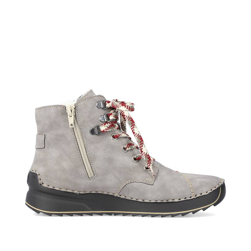 Rieker Artikelnummer 51544-64 Rieker Damen Schnürstiefel mondgrau Blitzverkäufe