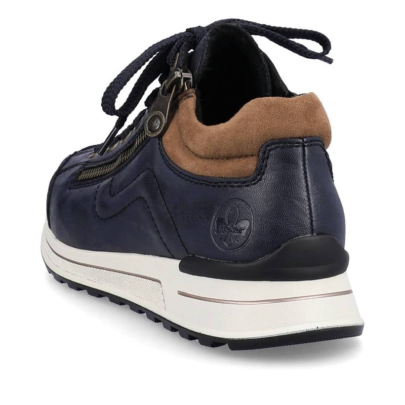 Rieker Artikelnummer N1400-14 Rieker Damen Sneaker Low pazifikblau-braun Rabatt