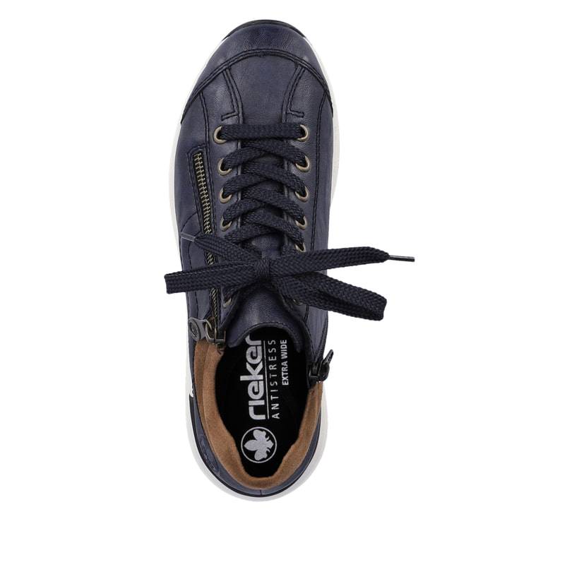 Rieker Artikelnummer N1400-14 Rieker Damen Sneaker Low pazifikblau-braun Rabatt