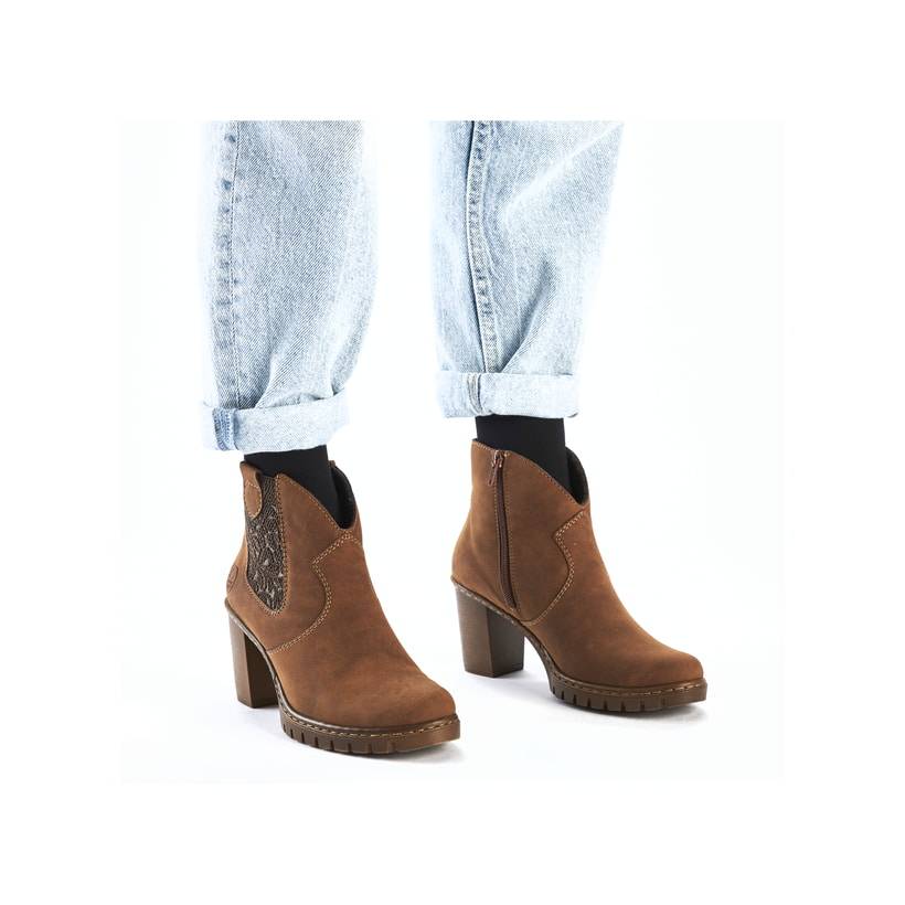 Rieker Artikelnummer Y2554-24 Rieker Damen Stiefeletten nougatbraun Versandkostenfrei