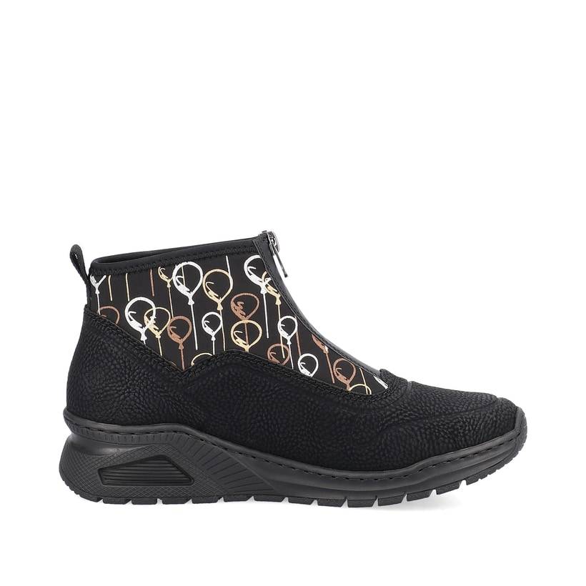 Rieker Artikelnummer M4953-00 Rieker Damen Sneaker High urbanschwarz Großer Ausverkauf