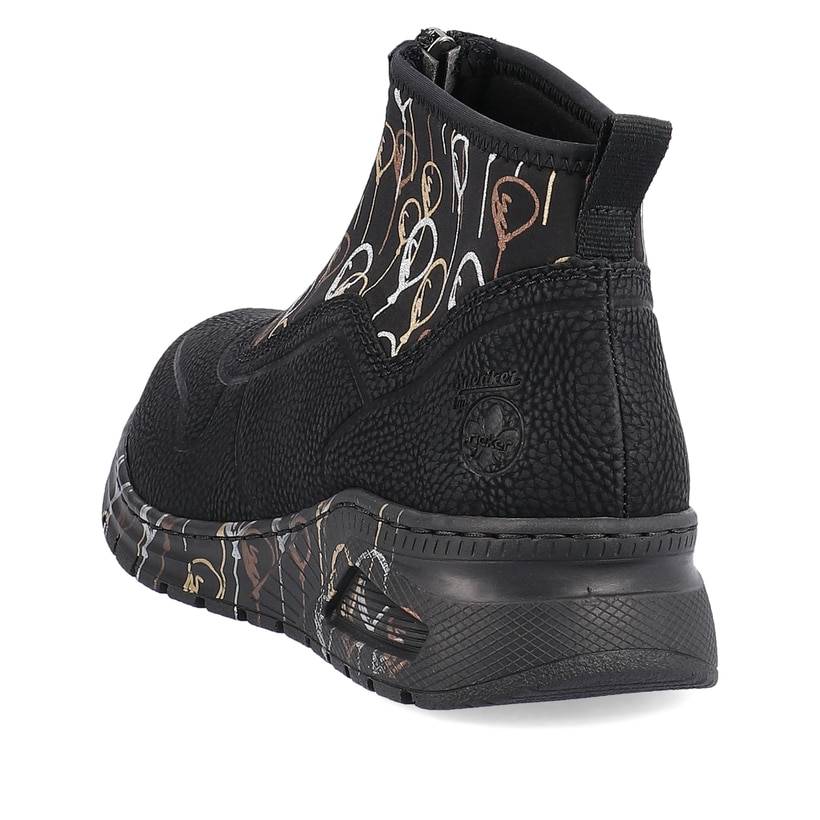 Rieker Artikelnummer M4953-00 Rieker Damen Sneaker High urbanschwarz Großer Ausverkauf