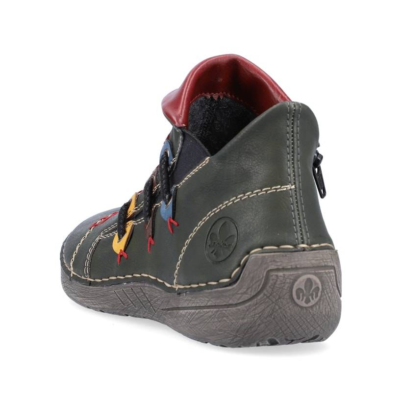 Rieker Artikelnummer 72581-54 Rieker Damen Slipper olivgrün Preisnachlass