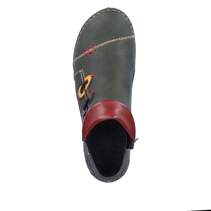Rieker Artikelnummer 72581-54 Rieker Damen Slipper olivgrün Preisnachlass