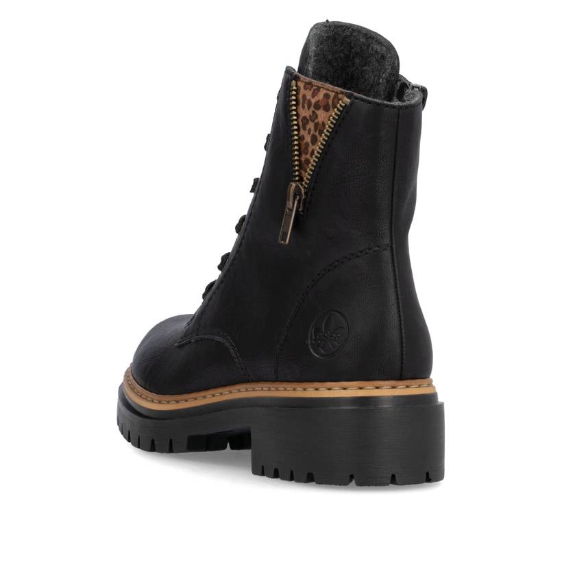 Rieker Artikelnummer 72617-00 Rieker Damen Biker Boots nachtschwarz Black Friday