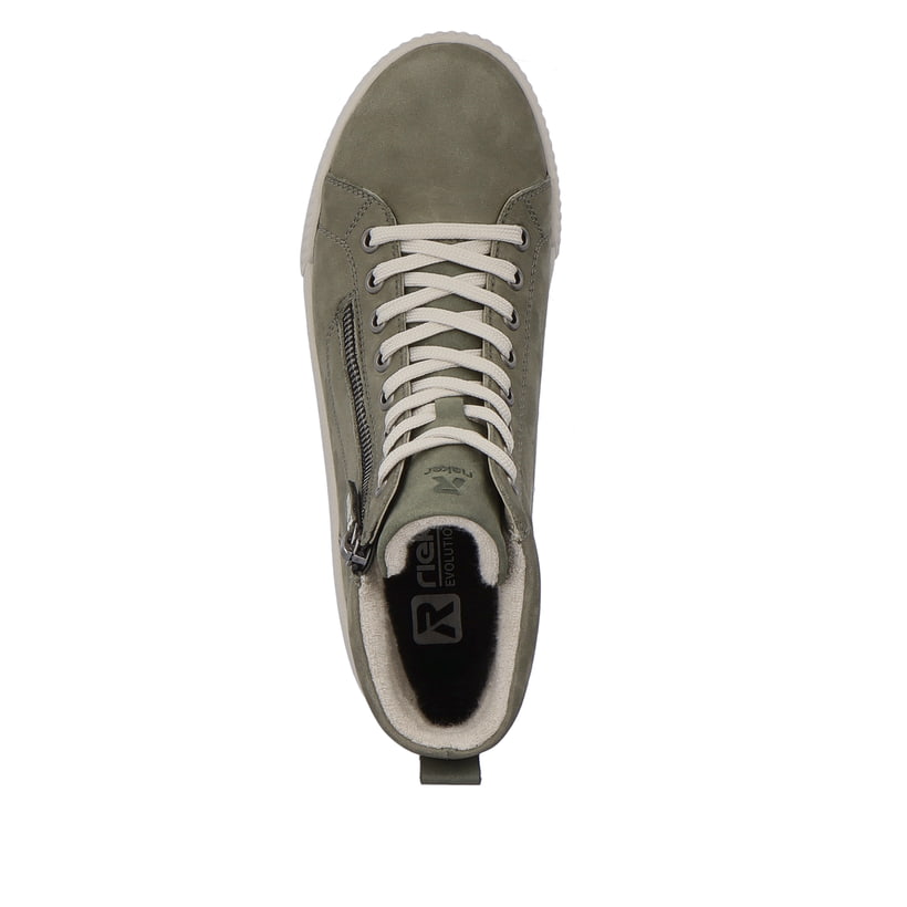 Rieker Artikelnummer W0164-54 Rieker Damen Sneaker High schilfgrün Cyber Monday