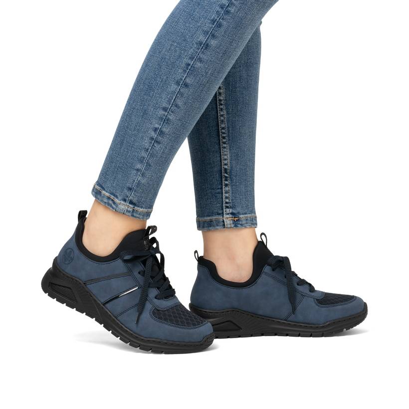 Rieker Artikelnummer M4970-14 Rieker Damen Slipper pazifikblau Muttertagsangebot