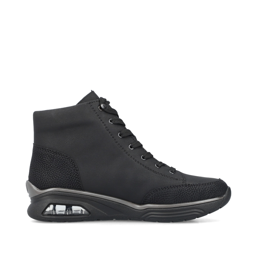 Rieker Artikelnummer M5610-00 Rieker Damen Schnürstiefel graphitschwarz Heißer Verkauf