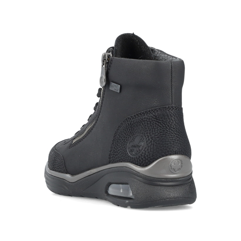 Rieker Artikelnummer M5610-00 Rieker Damen Schnürstiefel graphitschwarz Heißer Verkauf
