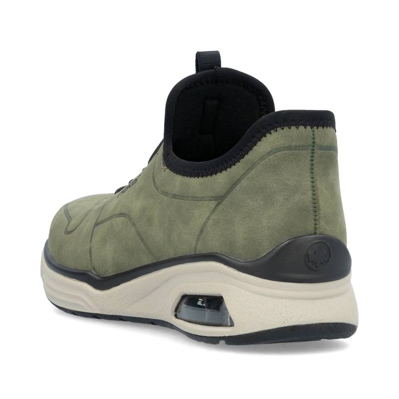 Rieker Artikelnummer M5651-54 Rieker Damen Slipper khaki-schwarz Top Angebot