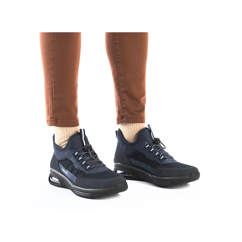 Rieker Artikelnummer M5658-14 Rieker Damen Slipper californiablau Online Outlet
