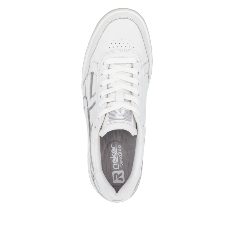 Rieker Artikelnummer W1900-80 Rieker Damen Sneaker Low frostweiß-grau Bestseller