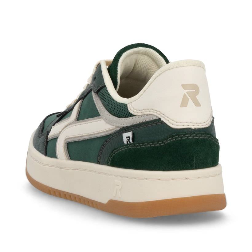 Rieker Artikelnummer W1900-54 Rieker Damen Sneaker Low waldgrün-weiß Saisonale Angebote