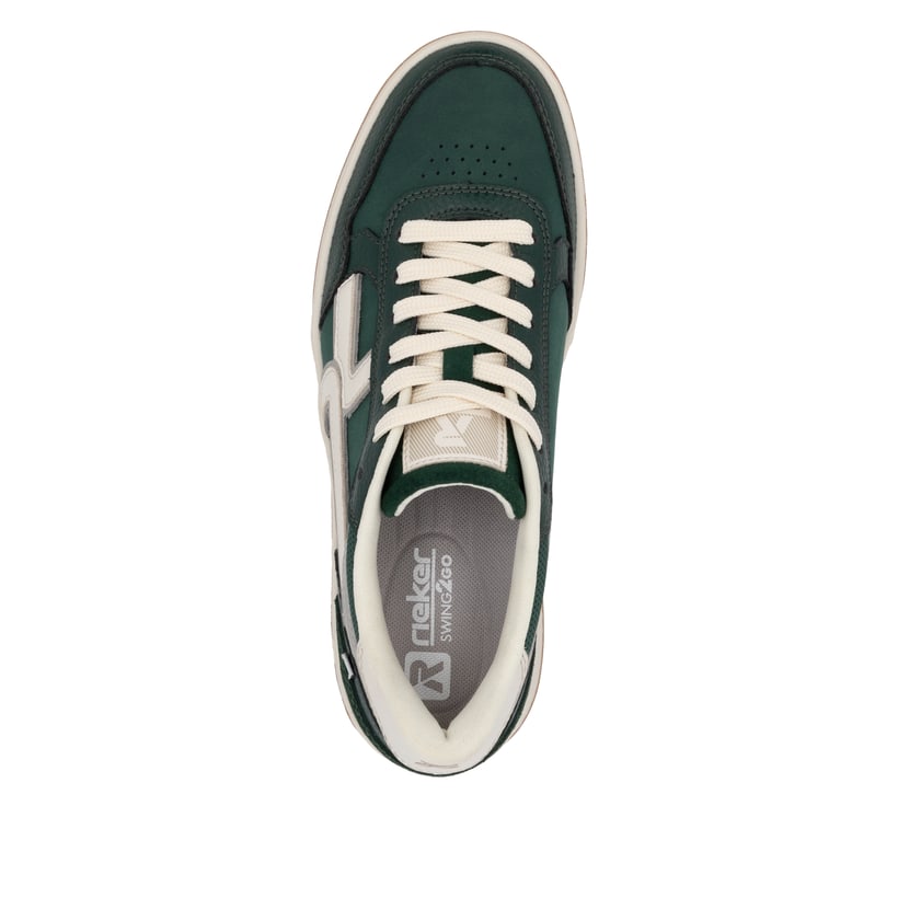 Rieker Artikelnummer W1900-54 Rieker Damen Sneaker Low waldgrün-weiß Saisonale Angebote