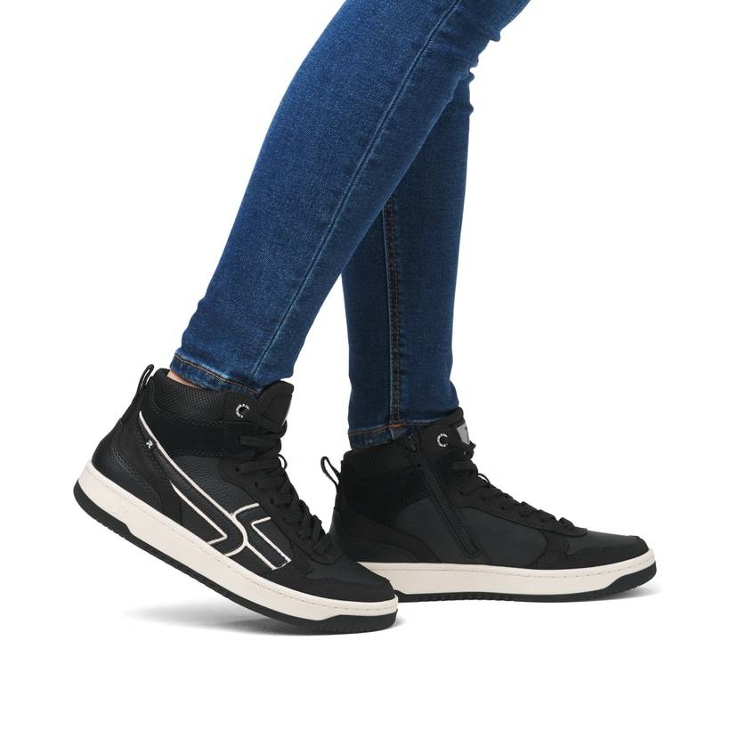 Rieker Artikelnummer W1970-00 Rieker Damen Sneaker High carbonschwarz Tägliche Deals