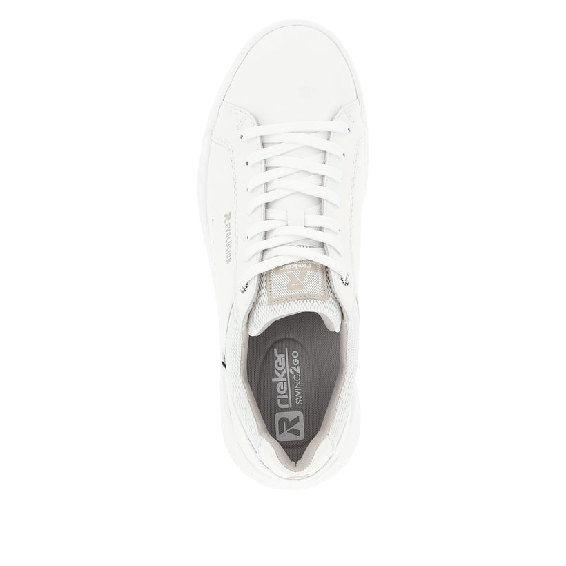 Rieker Artikelnummer U1100-80 Rieker Herren Sneaker Low pearl white VIP-Rabatte